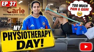 Thumbnail: MY PHYSIOTHERAPY DAY IN USA 🇺🇸 | TOO MUCH PAIN & GAIN! 🥹 | Recovery Journey EP 37