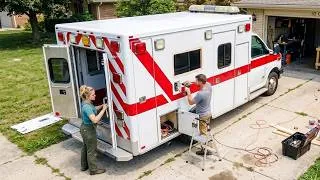 Thumbnail: Family Transforms 23-Year-Old Ambulance into a Dream Home | Start to Finish Build by@stephandmicah