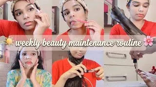 Thumbnail: 🎀 Weekend Self-Care Glow Up ✨ beauty maintenance routine ✨ Skincare + Haircare + Body Care at Home