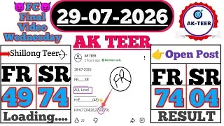 Thumbnail: 29/07/2026 Shillong Teer  Best Target Number | Educational Purpose Analysis Only | AKTEER