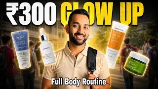 Thumbnail: ₹300 Glow Up Routine for Men | Best Budget Skincare Routine in India (2026) | ANKIT TV