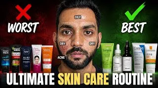 Thumbnail: The ULTIMATE Skincare Routine for Men (All Skin Types)| Oily, Dry & Acne-Prone Skin Guide | ANKIT TV