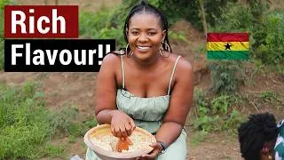 Thumbnail: Ghana Food in an African Kitchen | Cooking Ghana’s Popular Food - Groundnut Soup | Food vlog