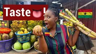Thumbnail: Ghana Fruit Hunt In Accra, Ghana (West Africa) | Ghana Street Fruits - UK to Ghana 🇬🇭 