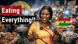 Thumbnail: Street Food Hunt At Night Market In Accra, Ghana (West Africa) | Ghana Street Food Market - UK to Gh