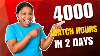 Thumbnail: How to Get 4000 Watch Hours on YouTube Quickly 2025 Guide #seo