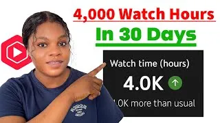 Thumbnail: How to get 1,000 Subscribers & 4,000 Watch Hours FAST on YouTube