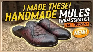 Thumbnail: How to Make Custom Leather Mules with Woven Apron & Crock Pattern