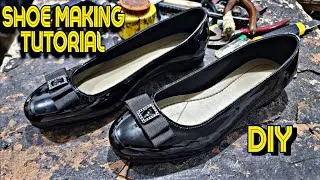 Thumbnail: DIY Women’s Shoe Making Tutorial | How to Make Black Patent Leather Flats