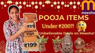 Thumbnail: Pooja Items Under ₹200? Meesho Lo Nizamena Magic Jariginda?! #poojadecoration 