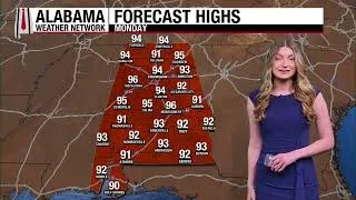 Thumbnail: Heat Builds, Mostly Dry: Alabama Forecast for Sunday Morning August 30, 2026