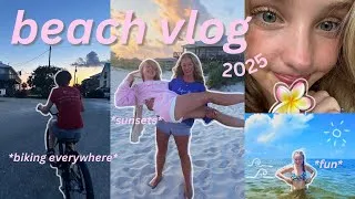 Thumbnail: BEACH VLOG | exploring, swimming, family, + more! 🌊🌺🐬
