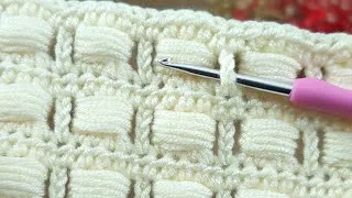 Thumbnail: Soft cream Crochet Baby Blanket For Beginners Online Tutorial #crochet #knitting #tunisian 