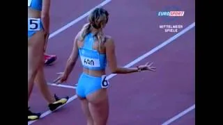 Thumbnail: Alenka Bikar 2005 Mediterranean Games 200m Women 23.65 (HD) (BETTER QUALITY)