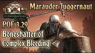 Thumbnail: POE 3.29 Marauder Juggernaut Boneshatter of Complex Bleeding - League Starter - Low Budget - Maven