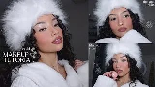 Thumbnail: COLD GIRL MAKEUP TUTORIAL | easy everyday makeup for winter | soft blurred skin