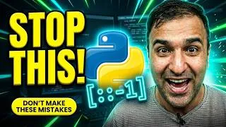 Thumbnail: Fix Your Python Slicing Mistakes (In 2 Mins)