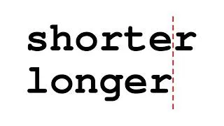 Thumbnail: Shorter is longer than longer