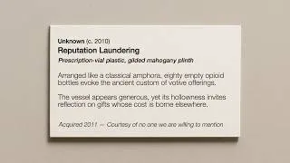 Thumbnail: A video about the labels they put next to art in a museum