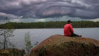 Thumbnail: Tent, Ancient Lake and a Storm Rolling In