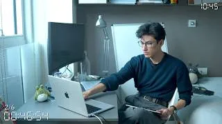 Thumbnail: 9h study with me live pomodoro 110/10 | rain sounds