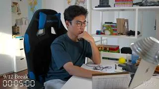 Thumbnail: 10h study with me live pomodoro 110/10 | rain sounds