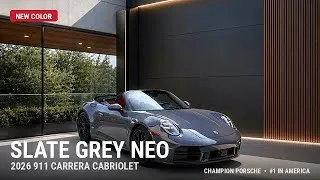 Thumbnail: First Look: 2026 Porsche 911 Carrera Cabriolet in Slate Grey Neo | Full Walk Around + Specs | 