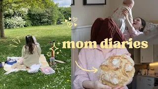 Thumbnail: Mom life, doing hard things, baking bread + honest thoughts on going from one child to two.