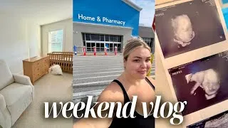 Thumbnail: WALMART SHOPPING, NURSERY FURNITURE, 3D ULTRASOUND | weekend vlog