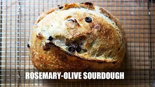 Thumbnail: Rosemary-Olive Sourdough Bread + How to Add Inclusions to Your Sourdough Breads
