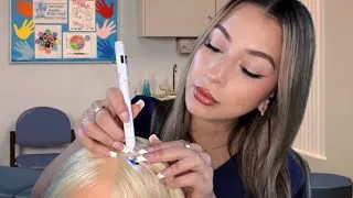 Thumbnail: ASMR School Nurse checks your hair for Lice 😭 (Ur infested on the First Day!?)