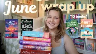 Thumbnail: let's talk about the 10 books i read in june!! 📖⭐️ *june reading wrap up*