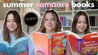 Thumbnail: reading summer romance books for 24 hours!! ☀️📖🌴 *24 hour readathon*