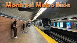 Thumbnail: Montreal STM Orange Line 2 Metro Train Ride - Cote-Vertu to Bonaventure Station 5/20/2026