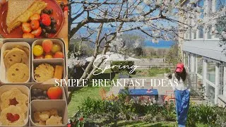 Thumbnail: 3 Easy Breakfast Box Ideas for School | Swiss Spring Cherry Blossom Garden #nature #easyrecipe