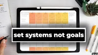 Thumbnail: HOW TO SET SYSTEMS INSTEAD OF GOALS | a system that will change your life