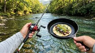Thumbnail: Fishing a GIANT Fish Creek and Cooking Lunch on the Shore