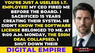 Thumbnail: “You’re Just A Useless IT Employee!” My CEO Fired Me — So I Shut Down His $50M Business