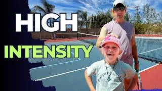 Thumbnail: High Intensity Kids Tennis Lesson | Fast Feet, Split Step & Topspin
