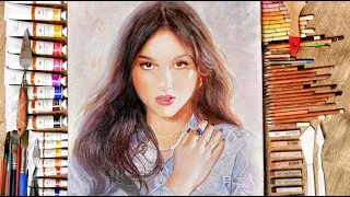 Thumbnail: Painting Olivia Rodrigo |  Timelapse drawing