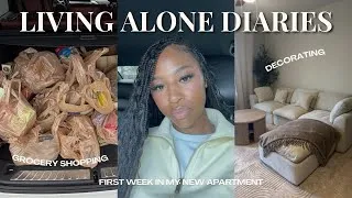Thumbnail: 1ST WEEK LIVING IN MY NEW APARTMENT | grocery shopping, decorating, settling in +etc