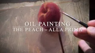Thumbnail: Alla Prima Peach : Oil Painting Time-lapse