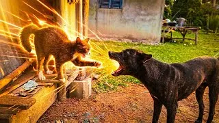Thumbnail: Amazing! What Happens When a Brave Cat Meets an Angry Dog?