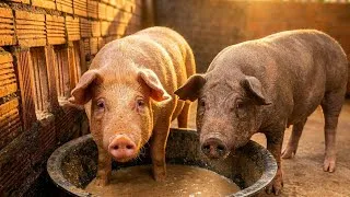 Thumbnail: Traditional Pig Raising: Morning Feeding Routine. 