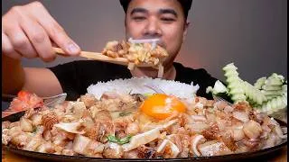 Thumbnail: PORK SIZZLING SISIG WITH RAW EGG MUKBANG ASMR PHILIPPINES