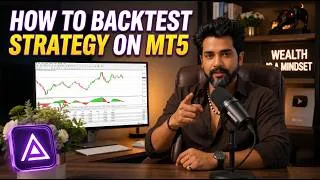 Thumbnail: How to Backtest Any Trading Strategy on MT5 | Complete MT5 Strategy Tester Tutorial (Hindi)