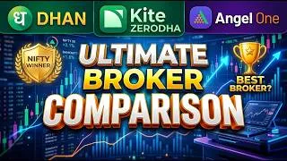 Thumbnail: Angel One FREE Hai Aur Zerodha ₹500/Month Leta Hai — Algo Trading Ke Liye Kaun Sa Broker Best Hai?