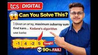 Thumbnail: TCS Digital Interview Question 🤔 can you Solve This ?