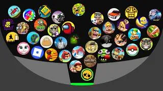 Thumbnail: 75 Most Popular Mobile Games Marble Race in Algodoo
