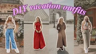 Thumbnail: I Made my European Vacation Wardrobe out of THRIFTED BEDSHEETS 🗼🌷🪡